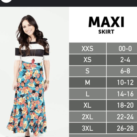 Lularoe Lace Maxi Skirt, size XL (fits size 18-20) - Picture 5 of 5